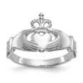 thumbnail image 1 of 14k White Gold Claddagh Ring Celtic, 1 of 6