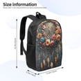 thumbnail image 2 of Fuzoiu Floral Dreamcatcher Elegance Print 17in Student Backpack,School Backpack,Causal Daypack,Bookbag For Boys Girls College Students-One Size, 2 of 6