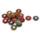 thumbnail image 5 of 20PCS Multi Colors 2cm De Cerámica Sueltas Espaciadoras Colgantes De Esmalte Para Joyas Manualidades DIY Macarena Perlas sueltas de cerámica colgante, 5 of 7
