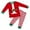 e-Red, variant on Kids Summer Sport Set Kids Christmas Pajamas Cotton Long Sleeve Matching Holiday Pjs Set Toddler Boys Girls Kids Xmas Jammies Red, 6-7 Years