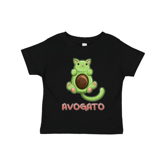 Inktastic Avogato- Cute Green Cat Avocado Boys or Girls Toddler T-Shirt