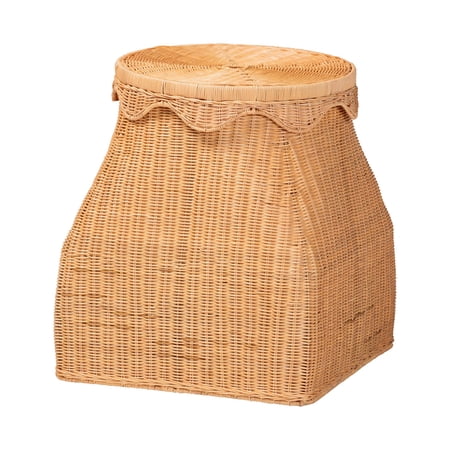 bali & pari Ada Boho Laundry Hamper, Light Honey