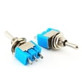 thumbnail image 2 of 15 Uds 6A/125VAC Mini interruptor de palanca, interruptor de palanca SPDT de 2 posiciones ON/OFF de 3 pines, interruptor basculante MTS102 TUNC Sencillez, 2 of 3