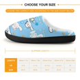 thumbnail image 2 of Cinnamoroll Kids Cotton Slippers Slip-on Indoor Memory Foam House Shoes Fluffy Slippers Furry Cozy Comfy Slippers Boys Girls, 2 of 8