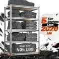 thumbnail image 3 of REIBII 5-Tier Adjustable Garage Storage Shelf Units , 2020LBS ,35.55"Lx16"Wx72"H,Galvanized, 3 of 8