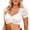 C-White122, variant on Lace Crop Tops For Women Sexy Low Cut V Neck Slim Fit See Through Short Sleeve T Shirt Night Out Clubwear Trendy Top