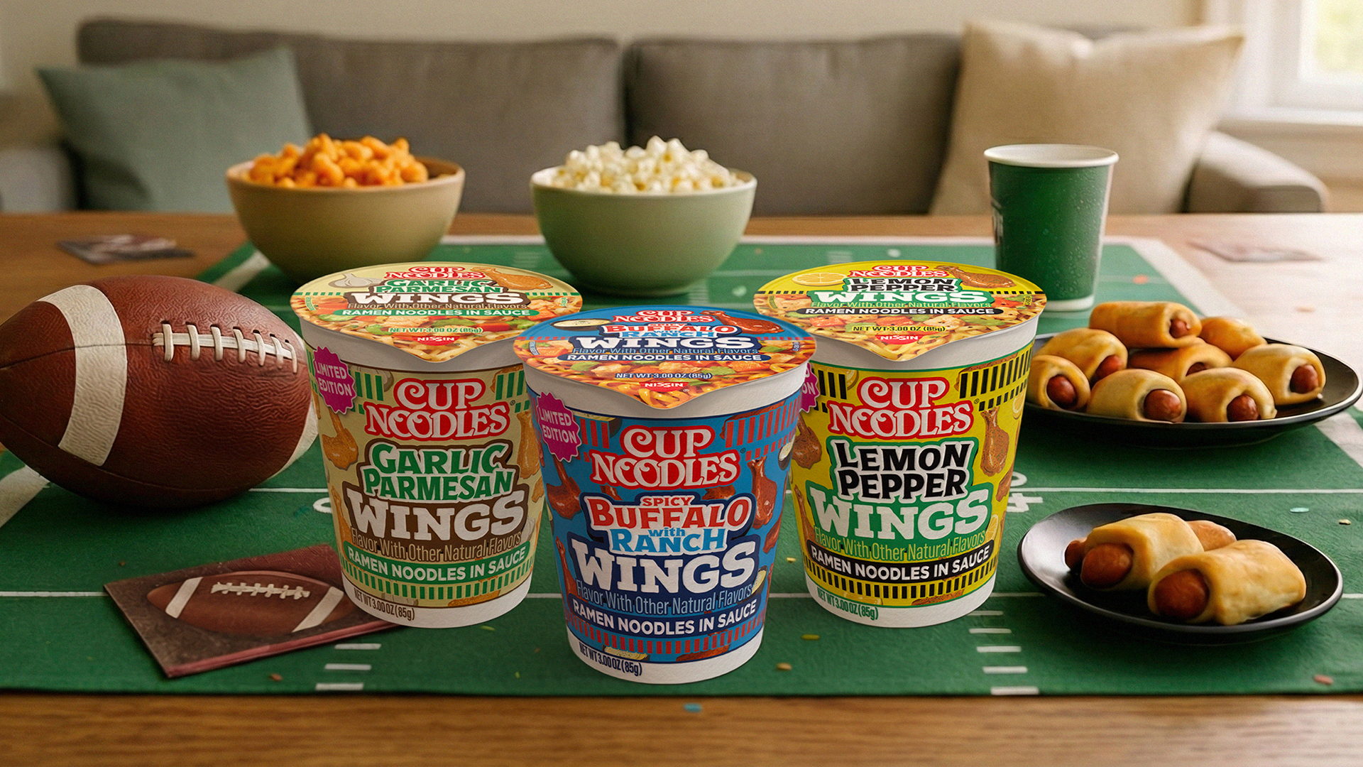 Nissin Cup Noodles Hot Wings Buffalo With Ranch Flavor, 3.0 oz Cup, Limited Edition