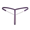 thumbnail image 4 of Aiihoo Women's Pearl G-String Massage Thongs Panties Bikini Briefs Underwear Purple One_Size, 4 of 4