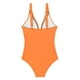 thumbnail image 4 of Traje de baño de verano para mujer, de color liso, con cojín en el pecho y sin soporte de acero, sin espalda, con tirantes, de nailon., 4 of 6