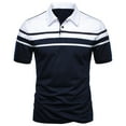 thumbnail image 4 of pstuiky camisetas de manga corta para hombre, Camiseta informal de manga corta con botones y cuello vuelto para hombre camisetas de hombre l, 4 of 9