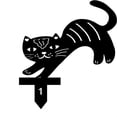 thumbnail image 2 of Extérieur en Fer Forgé Chat et Papillon Style Plug-in Jardin Décoration Ornements, 2 of 5