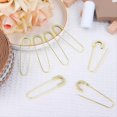 thumbnail image 3 of Imperdibles Extra Grandes de 7,6 cm (3 Pulgadas) - 20 Unidades - Broches de Costura Sin Espiral - Imperdibles Gigantes, Dorado, 3 of 5