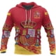 thumbnail image 4 of Sudadera con capucha con estampado de la bandera nacional de España en 3D para hombre, ropa de calle, nueva moda, jerseys de manga larga, 4 of 5