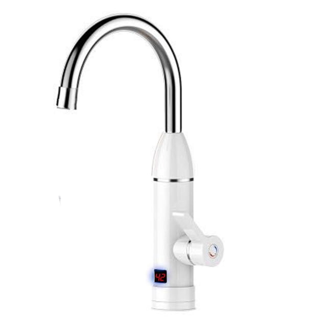Stainless Steel Electric Water Heater Temperature Display Kitchen Tankless Instant Hot Water Faucet 3300W ,Built To Last
