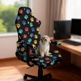 thumbnail image 3 of Xixirimido Gaming Chair Covers with Armrest Covers 4Pcs Stretch Game Computer Office Chair Slipcovers Rotating Armchair Protective Cover, Colorful Dog Paw, 3 of 8
