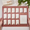 thumbnail image 3 of 1Set Wood School Picture Frames K-12 Collage Photo Display Frame Rosy Brown Graduation Photo Collage Wall Hanging Personalized Wooden Grades, 3 of 9