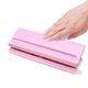 thumbnail image 1 of Perforadora estándar de 6 agujeros perforadora ajustable para la página interior del diario de hojas sueltas hecha a mano rosa, 1 of 5
