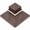Brown, variant on Stylish Interlocking Flooring Tiles, 11.81" x 11.81" x 0.79", Grey & Brown Mixed Colors