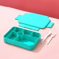 thumbnail image 2 of HBFAGFB Lunch Box Leakproof Portable Meal and Snack Packing Tool Food Storage Containers White, 2 of 7