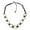 Black, variant on Beach Chic Linked Blacklip Shell Ovals and Crystal Bead Necklace