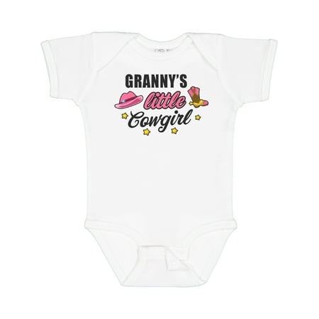 

Inktastic Grannys Little Cowgirl with Cowgirl Hat and Boots Gift Baby Girl Bodysuit