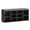 Black, variant on Mvvte Shoe Bench with Removable Fabric Pad, Storage Bench with Padded Seat, Entryway Bench with 10 Cubbies, for Bedroom, Mudroom, Hallway & Closet (Wood, 41"D x 11.2"W x 16.75"H)
