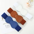 thumbnail image 6 of Fashion Exquisite Casual Waist Belts Elastic Belts Waist Strap Bowknot Waistband WHITE, 6 of 8