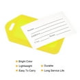 thumbnail image 4 of Uxcell 8.7x5cm Baggage Suitcase Labels Luggage Tag Holders, Yellow 5 Pack, 4 of 6