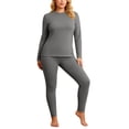 thumbnail image 6 of MEICHEN Pajamas for Women Women's Fleece Two Piece Set Including Top and Pants Womens Loungewear, 6 of 7