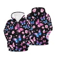 thumbnail image 6 of chaqlin Butterfly Hoodies for Girls 11-13 Soft Zip up Hooded Sweartshirt Flower Full Zipper Hoodie Jacket Lightweight Loose Sports Coat with Pocket, 6 of 7