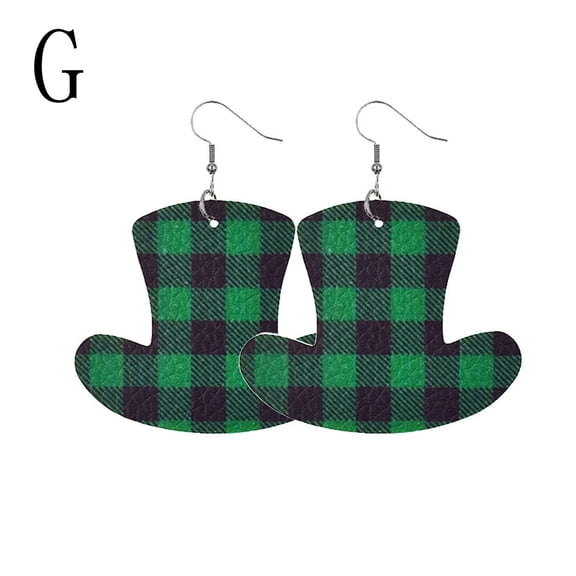 Weloille St. Patrick Earrings Green Drop-shaped Earrings Jewelry Woman's Holiday Gift