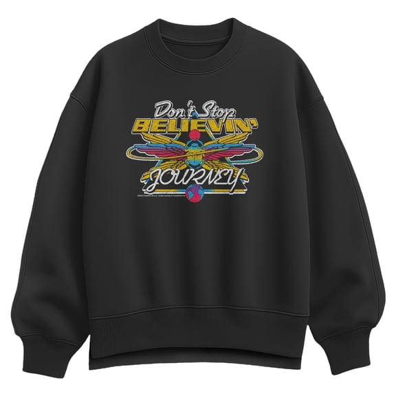 Journey - Don't Stop Believin' - Women's Oversized Fleece Crew Sweatshirt