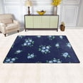 thumbnail image 3 of Navy Blue Flowers Area Rugs Colorful Large Non-Slip Floor Mat Decorative Carpets Doormat for Kitchen Living Dining Dorm Playing Room Bedroom 60 x 39inch, 3 of 7