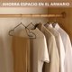 thumbnail image 4 of Ganchos de Acero Aleado con Recubrimiento de Goma Antideslizante, Ganchos para Ropa con Ranuras, Antióxido y Duradero, Perchas para Pantalones, Vestidos, Camisa, Abrigos, 4 of 4