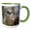 Green/White, variant on 3drose, Czech Republic, Liberec, Sychrov. Captive Red-tailed Hawk., 15oz Mug