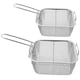 thumbnail image 3 of Oil Frying Basket Stainless Steel for Kitchen Use 2Pcs Reusable Fry Basket, 3 of 5