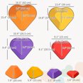 thumbnail image 3 of Qaba 9PCs Stepping Stones Kids, Non-Slip Stackable Balance Stepping Stone, 3 of 10