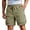 Green, variant on Cargo Shorts for Men Summer Casual Lightweight Elastic Waist Wide Straight Leg Loose Athletic Shorts with Pockets