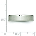 thumbnail image 5 of Stainless Steel 6mm Brushed Mens Ring Band Size 10.5, 5 of 8