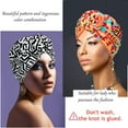 thumbnail image 3 of African Head Wrap Headbands for Women Turbans Hair Wraps Pre-Tied Pattern Bonnet Turban Knot Beanie Cover Hat 3 Pcs, 3 of 6