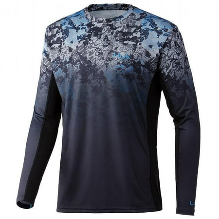 HUK Performance Fishing Icon X Tide Change Fade Long-Sleeve Shirt - Men s 2XL