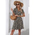 thumbnail image 6 of PRETTYGARDEN Women's Summer Sundress Spring Short Sleeve V Neck Swiss Dot Midi Boho Long Dresses Wedding Guest Dress, 6 of 6