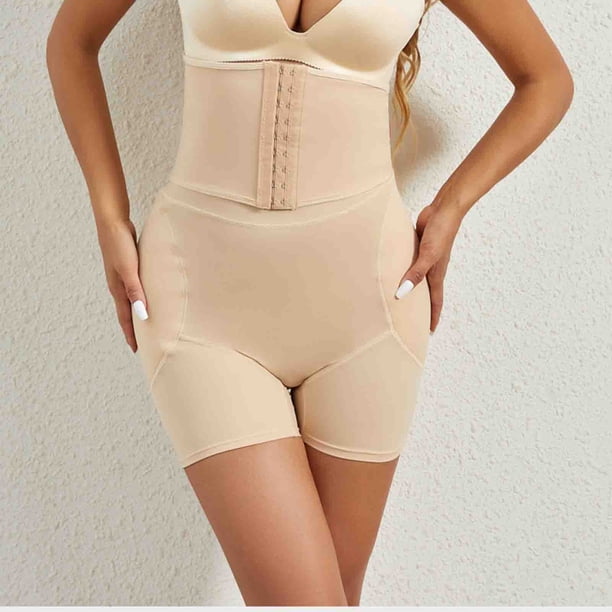 Fajas moldeadoras de cintura alta para mujer, pantalones con botones, realzadores de glúteos y cadera, moldeadoras de licra.