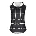 thumbnail image 3 of Summer Hoodie Tank Tops for Women Casual Sports Sleeveless Tee Shirts with Hood Drawstring Workout M-3XL (L, Black 03), 3 of 3