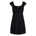 thumbnail image 5 of No Boundaries Fit and Flare Mini Dress with Short Sleeves, Women's XXS-XXL, 5 of 5