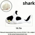 thumbnail image 3 of Cute Shark Plush Toy Soft Plush Stuffed Animal Shark Cat Pillow Sleeping Cushion Creative Birthday Gifts, 3 of 6