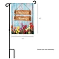 thumbnail image 3 of Welcome Spring Colorful Tulip 13 x 19 Small Polyester Outdoor Hanging Garden Flag, 3 of 6