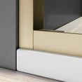 thumbnail image 3 of Frameless Shower Door Glass Bathtub Shower Door 56-60 in. W x 62 in. H, Brushed Gold Semi Frameless Double Bathtub Door,Certified SGCC ANSI Clear Tempered Glass,Stainless Steel Handles,Sliding Shower, 3 of 5