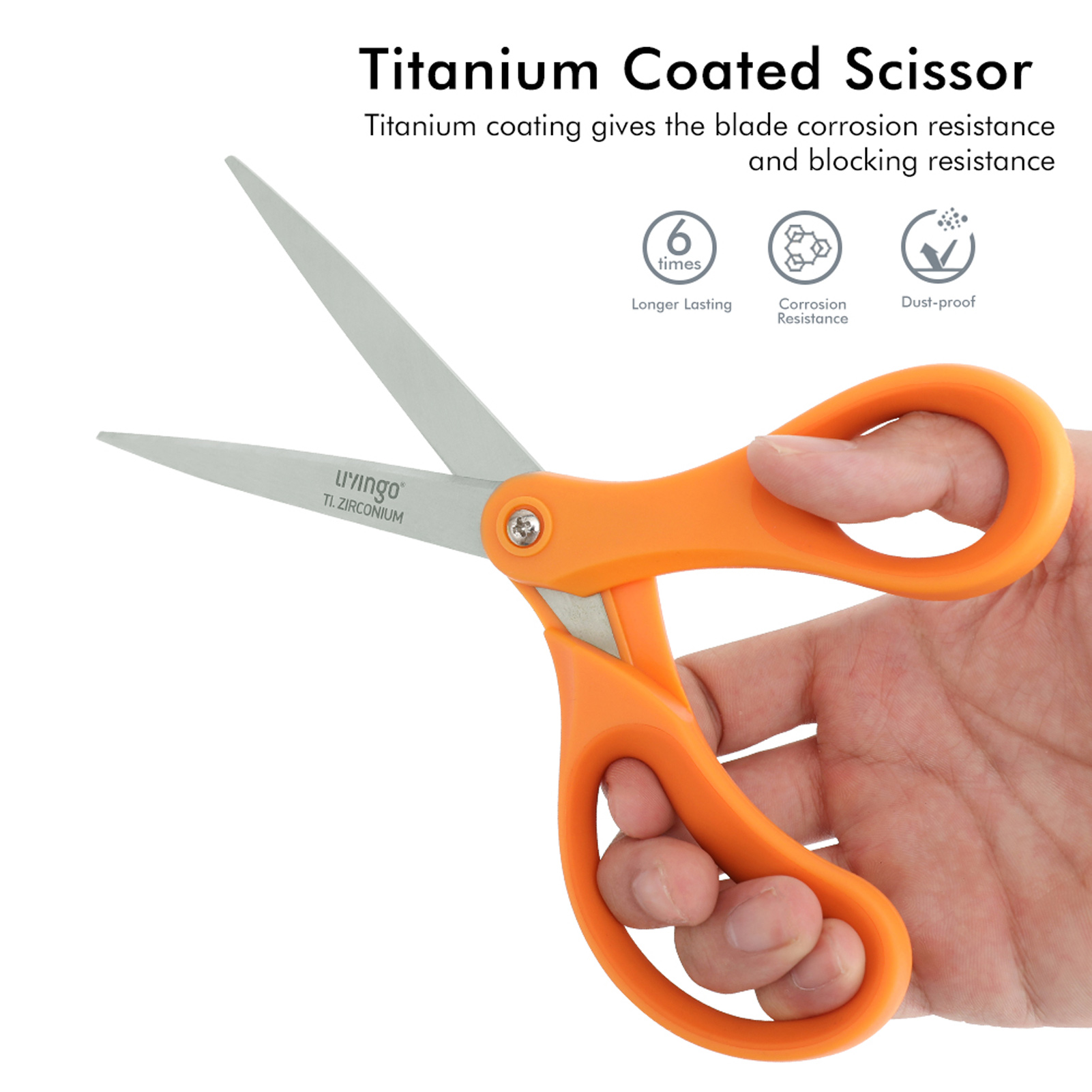 Livingo Office Scissors 3-Pack 8-Inch photo 6