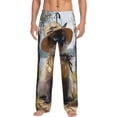 thumbnail image 1 of Gaeub Cat In Sun Hat Print Mens Pajama Pants,Lounge Pants With Pockets And Drawstring-Small, 1 of 6